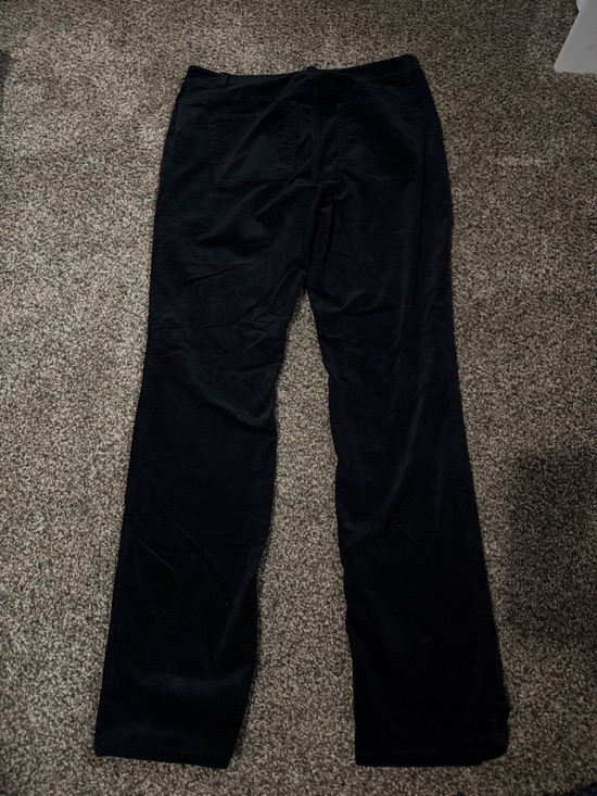 Chaps Black Corduroy Straight-Leg Pants - Picture 2 of 2